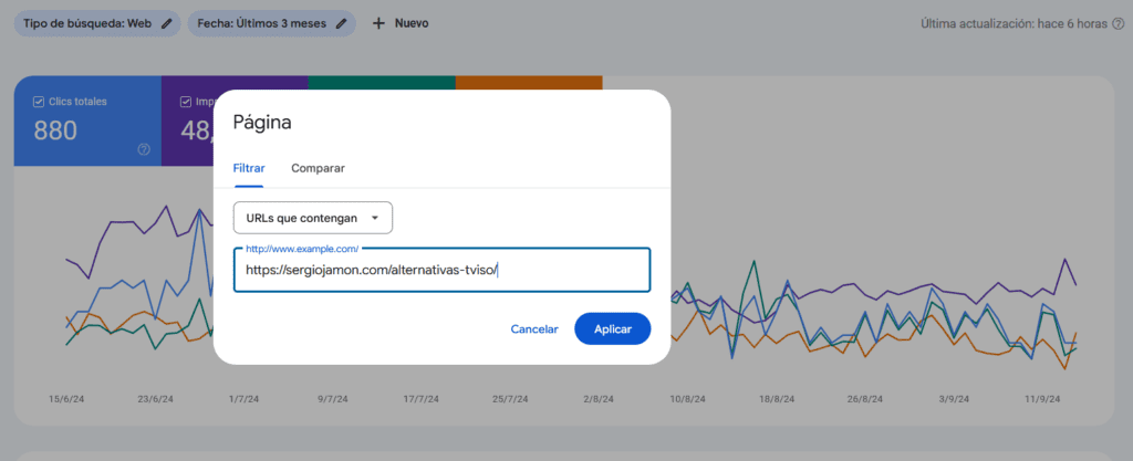 search console link